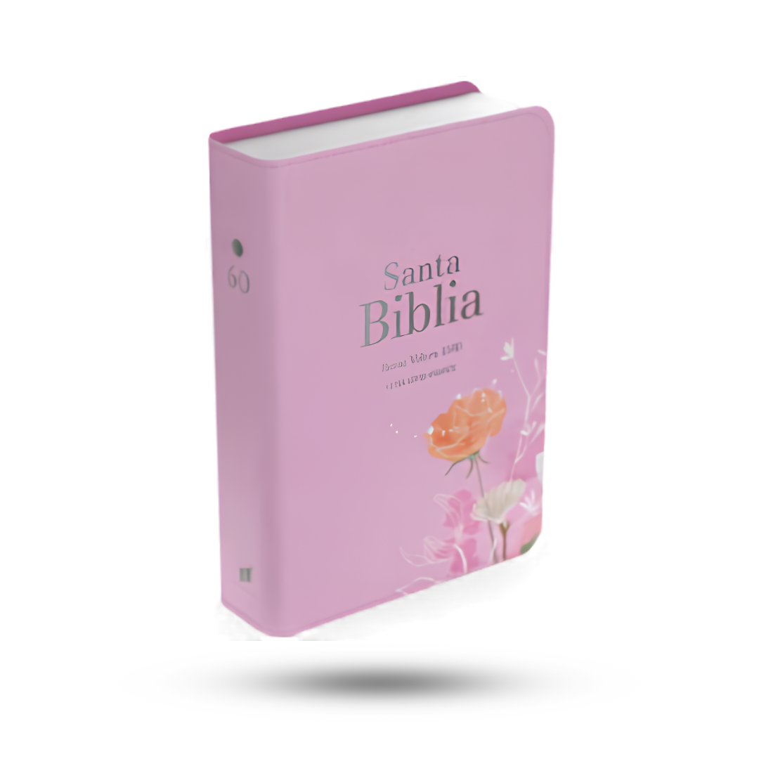 Biblia RVR 1960 Letra Súper Gigante Símil Piel Rosa