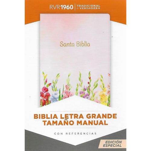 Biblia RVR 1960 Letra Grande Tamaño Manual Fucsia Símil Piel