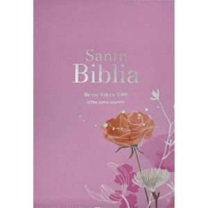 Biblia RVR 1960 Letra Súper Gigante Símil Piel Rosa