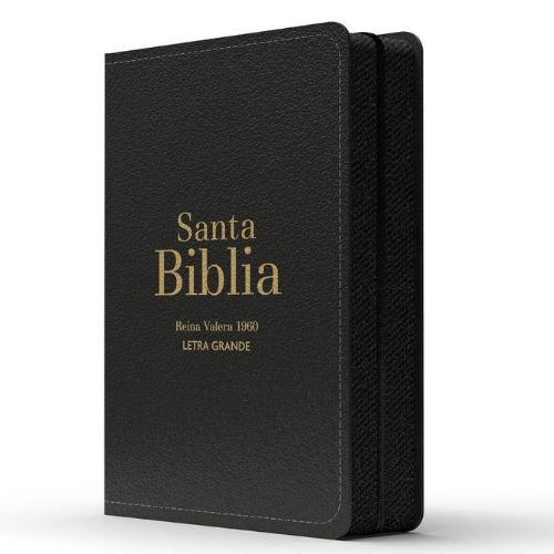 Biblia RVR 1960 Compacta Letra Grande 11 puntos Símil Piel Negro - Imagen 3