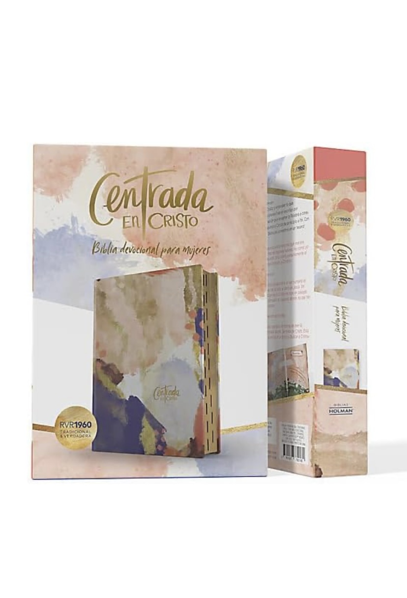 Biblia RVR 1960 Centrada en Cristo Matizada Símil Piel con Índice